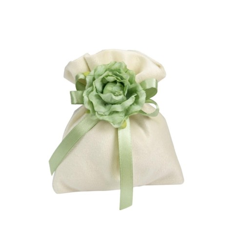 SACCHETTO PICCOLO VELLUTO CM10X13H PANNA